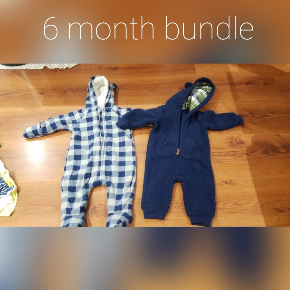 6 month snuggly suit bundle